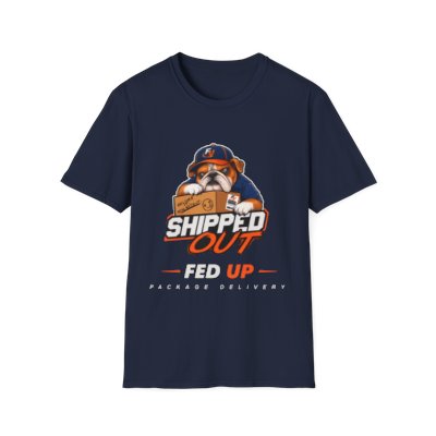Navy Shipped Out shirt mockup